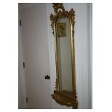 GOLD GILDED FOYER MIRROR