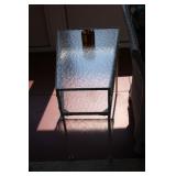 METAL AND GLASS TABLE