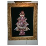 JEWELRY FRAMED CHRISTMAS TREE