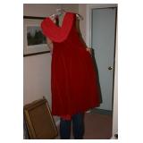 VINTAGE VELVET/ STAIN  DRESS