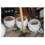 CEMENT FLOWER POTS
