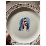 Snowman Christmas pattern by Enchanter Forest Dinnerware