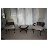 FORMAL VINTAGE QUEEN ANNE SIDE CHAIRS