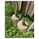 vintage green enamel lights