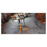 2 light Halogen Work light on tripod stand
