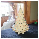 Vintage Lava ceramic white Christmas tree