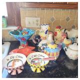 Vintage stoneware mermaid ocean