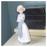 NAO Lladro Girl holding puppy dog