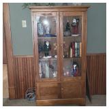 Vintage Double Door glass cabinet