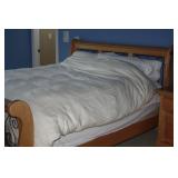 WHITE BIRCH + METAL KING BED