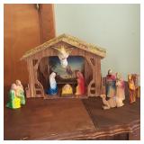 VINTAGE PLASTIC NATIVITY SET