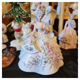 Vintage Josef Original Louise women Figurine holding a fan