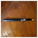 Free Mason Dagger w/leather sheath & Masonic seal
