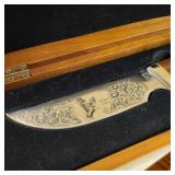 Gerber Limited Edition Decorative Knife with an etched blade with box