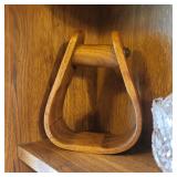 Antique wooden stirrup