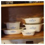 Vintage Corning ware Blue Cornflower pattern