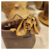 Vintage Olsen Pottery Dog Wall Pocket