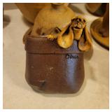 Vintage Olsen Pottery Dog Wall Pocket