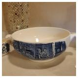 Staffordshire Liberty Blue 10" Tureen Casserole NO LID