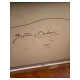 "Sheep" by Gaston Dubois, an original oil painting, signed on bottom, the size is 24" x 36" Framed