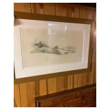 Maher Morcos Nude Signed and numbered Art 109/200 - Nude Female lying on her stomach - Art is matted