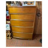 5-Drawer Curved Front Chest Dresser