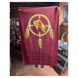 Running Strong for America Indian youth fleece throw blanket