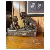 Dog & Child Figurine Based on Statue by G. Ferrad