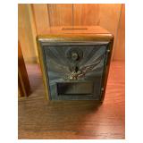 Vintage Post Office Door Mailbox Bank with combination
