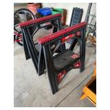 Skill foldable sawhorses