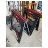 Skill foldable sawhorses