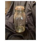  12" Ball Ideal Mason Jar with Eagle & Star - Bale Wire Glass Top  