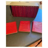 Little Luxart Leather Library Red Mini Books from the 1920