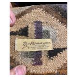 Folk Art Peru Rug - 100% wool hand made in Peru