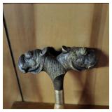 Long Handed Shoehorn with a decorative handle featuring animal heads