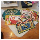 Vintage old sewing Needle Books