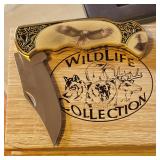 Wildlife Collection Hunting Knife with wooden collection box