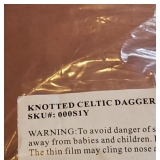 Knotted Celtic Dagger with Sheath