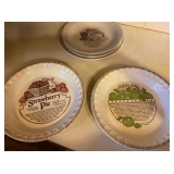 Vintage Royal China Country Harvest Pie Recipe Plates