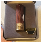 Kershaw Pocket Knife in form of 12 Guage Shotgun Shell with Amoco Advertising (10K Gold Emblem)