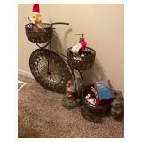 Decorative multi-tier display - plant stand designed to look like an antique bike