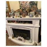 White Marble Electric fireplace - Heater