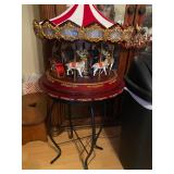 Marquee Deluxe Santa Carousel -with AC adapter plays 20 Christmas carols from Cracker Barrel