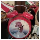 Wacky Wakers Red Rooster Bedside Tabletop Alarm Clock