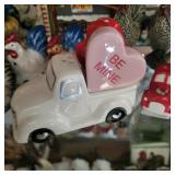Truck with Hearts Salt & Pepper Set - Cracker Barrel