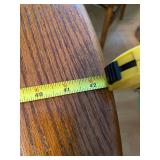 42-inch round kitchen pedestal table with 4 chairs