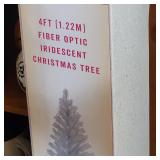 4ft fiber optic iridescent Christmas tree