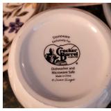 Cardinal Themed Stoneware Dinnerware collection sold by Cracker Barrel