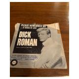 Vinyl LP "Please Remember me" by Dick Roman 45 RPM record 