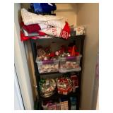 Christmas ornaments and tree skirts